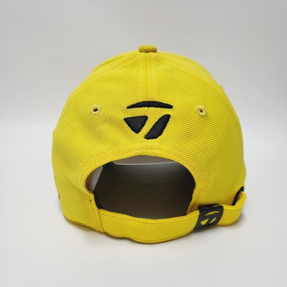 TaylorMade Hat Adult Yellow PGA Tour Preferred SLDR Strapback Casual Distressed - Picture 5 of 11